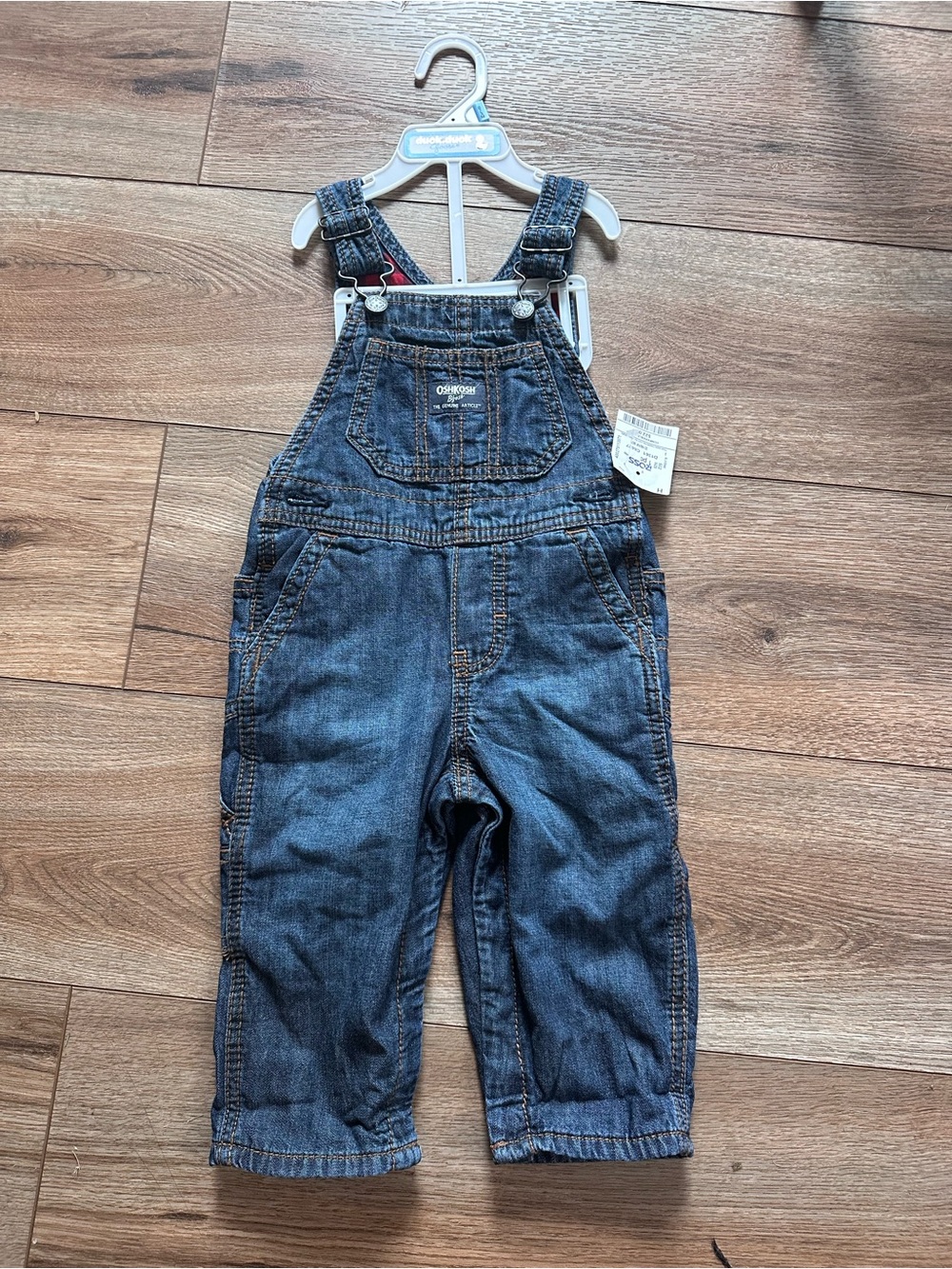 OshKosh B'gosh Blue Denim Overalls toddler 12 months